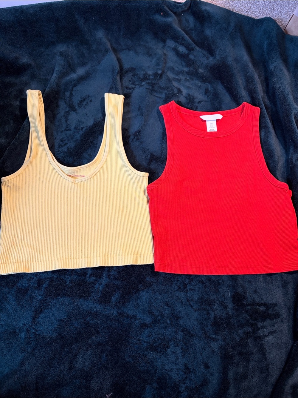 Yellow Crop Tank & Red Crop Tank